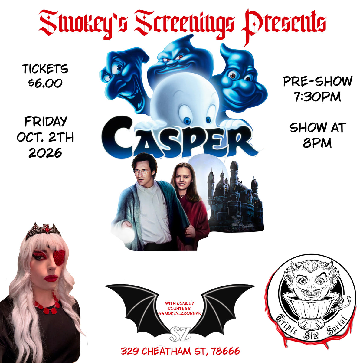 Smokey Screenings- 10/02/2026 - “Casper”
