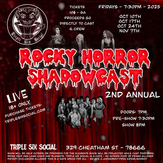 Rocky Horror Picture Show - Shadowcast! October 10th, 2025